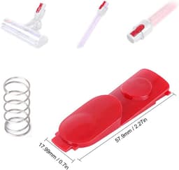 Set van 2 veerbelaste klikvergrendelingsknoppen geschikt voor Dyson V7 V8 V10 V11 V15 stofzuiger, vervangingsonderdelen geschikt voor de elektrische aandrijving — thumbnail 5