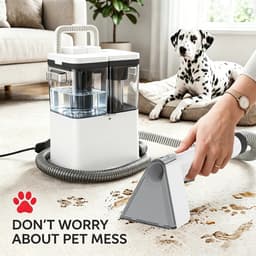GDE - Vlekkenreiniger – Draagbare Tapijtreiniger - Meubelreiniger – Natzuiger voor Bank, Tapijt, Auto en Bekleding – Dubbele Watertank — thumbnail 5