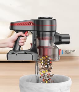Draadloze Steelstofzuiger Met 1,2 L Stofbak – Tot 40 Minuten Gebruiksduur En Snelladen – Cycloon-HEPA-Filtratie – Lichtgewicht En Draagbaar – Voor Thuis, Auto En Studentenkamer — thumbnail 5