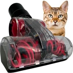 Mini-turboborstel voor dierenharen, pluisjes, stofzuiger, 32 mm, 35 mm, dierenhaarborstel, opzetstuk, compatibel met,,,, reserveonderdeel — thumbnail 1