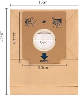 Geschikt voor 15-pack Electrolux stofzuigeraccessoires - Papieren zakken - Vuilniszakken - Stofzuigerzakken Z1480 ZC1120R ZMO1510 - Vuilniszakken voor stofzuigers - Vervanging — thumbnail 4