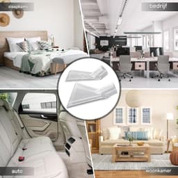 EXCITAT Reinigingstips - Stofzuigermondstukken - Multifunctioneel - Geschikt voor tapijten, trappen, stoelen - 2 stuks — thumbnail 2