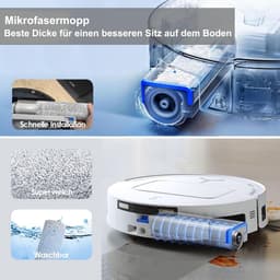 Accessoires Geschikt voor Ecovacs Deebot T80 omni, JKOISL 1*hoofdborstel 6*stofzakken 4*zijborstels 2*filters 2*mopdoekjes, reserveonderdelen robotstofzuiger accessoireset — thumbnail 2