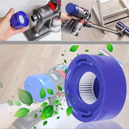 Reserve motor achterkap geschikt voor Dyson V7 V8 stofzuiger + achterfilterset — thumbnail 2