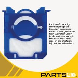 20 PARTS4® Stofzuigerzakken + HEPA & motorfilters geschikt voor Philips PerformerPro / Performer Expert | Complete set met 20 stofzuigerzakken, HEPA H12 filter en 2 motorfilters — thumbnail 3
