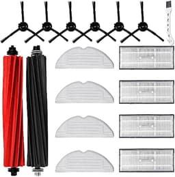 PromoHome 17 stuks accessoires voor Roborock S8/S8+ robotstofzuiger met 2 hoofdborstels, 4 reinigingsdoeken, 4 filters, 6 zijborstels, 1 reinigingsborstel — thumbnail 1