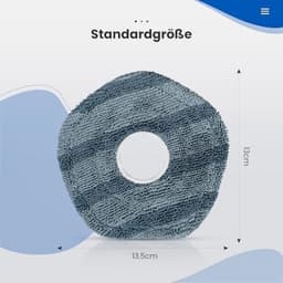 8 stuks wisdoeken, reserveonderdelen voor eufy X10 Pro Omni/X9 Pro robotstofzuiger, spin reinigingspads, reserveaccessoireset — thumbnail 5