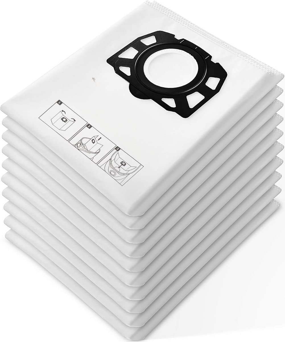 PromoHome 10 stuks zakken Geschikt voor Kärcher WD2 Plus WD3S WD 3 S WD 3 V KFI 357 KWD 1-3 2.863-314.0 SE4001 SE4002 — afbeelding 1