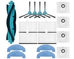 Vervangstukken - geschikt voor Conga 2499 Ultra Home Advanced - 2499 Ultra X-Treme - 2299 Ultra Robotstofzuiger - Accessoireset - voor robotstofzuiger met dweilfunctie - voor robotstofzuiger met laadstation - 17 stuks