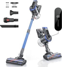 Steelstofzuiger draadloos - 55 Minuten batterijcapaciteit - Steelstofzuiger zonder zak op accu - Steel stofzuiger - 450 Watt — thumbnail 1