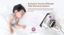 Dual-Cup Smart Anti-Mijt Stofzuiger Voor Bed, 13KPa Zuigkracht, 55 Celsius Hete Lucht, UV Licht, 99,9% Verwijdert Mijten, 0,5L Stofbeker — thumbnail 2