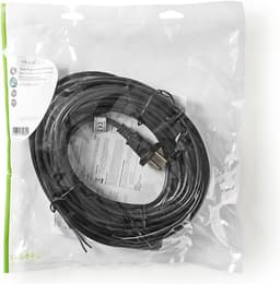 Nedis Stroomkabel voor Stofzuiger - 15.0 m - Type-F (CEE 7/7) - 250 V AC - 16 A - Zwart - PVC — thumbnail 2