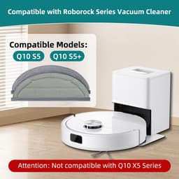 Dailygoods- Schoonmaakdoeken 6 Stuks - Herbruikbaar - Wasbaar - Vervangingsdoek - Voor Roborock Q10/S5+/S5 - Microvezel - Dweildoeken — thumbnail 4