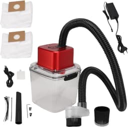 Stofafscheider - Luchtfiltratiesysteem - Werkplek Schoonhouden - Automatische Start/Stop - 2.8 Liter Capaciteit - Zwart — thumbnail 2