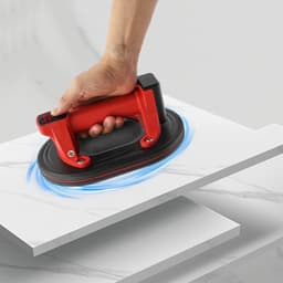 Accu Tegellifter - Vacuüm Zuignap - Zware Objecten Verplaatsen - 300 kg Draagkracht - 24x16x23 cm - Rood Zwart — thumbnail 3