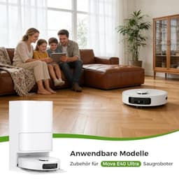 PromoHome 25-delige accessoireset voor Mova E40 Ultra robotstofzuiger - 2 hoofdborstels, 6 wisdoeken, 6 stofzakken, 6 zijborstels, 4 HEPA-filters, 1 reinigingsborstel, 1 schroevendraaier — thumbnail 2