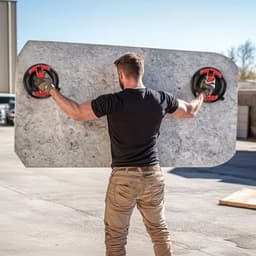 Elektrische Zuignap - Vacuüm Lifter - Zware Objecten Verplaatsen - Accu Aangedreven - 270 kg Capaciteit - Zwart — thumbnail 3