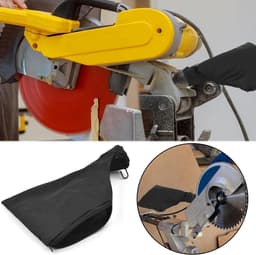 Zaagstofzak - Stofzak Zaagmachine - Werkplaats Schoonhouden - Met Rits en Houder - 255 model - Zwart — thumbnail 4