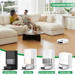 PromoHome 32-delig accessoireset voor Dreame L10s Ultra Gen 3/X40 Ultra Complete/X40 Master/L40 Ultra, Mova P50 Pro - 2 hoofdborstels, 4 filters, 6 dweilpads, 6 zijborstels, 6 stofzakken — thumbnail 5