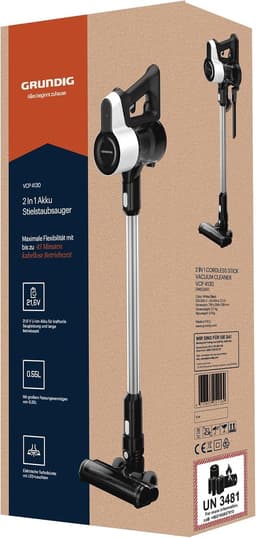 Accu Steelstofzuiger - Draadloze Stofzuiger - Huis Reinigen - 2-in-1 Functionaliteit - 45 Min Gebruik - Wit Zwart — thumbnail 3