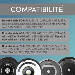 Vervangende zijborstelset (3-delige set) Geschikt voor Roomba 500-, 600- en 700-serie - Trefoil-borstelset - Vervangingsonderdelen — thumbnail 2