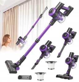 Steelstofzuiger Draadloos - Stofzuiger Kruimeldief - 400W - 30kPa Zuigkracht - 2 Standen - LED Display & Verlichting - 99,99% Filtratie - 1,2L Stofbak - Zonder Zak - Voor Vloer & Tapijt & Huisdier — thumbnail 1