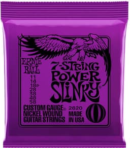 Ernie Ball Slinky Nickel Wound - Gitaarsnaren - Power Slinky 7 Snaren - 11-58 - Elektrische Gitaar — thumbnail 3