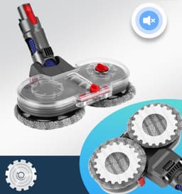 Elektrische Dweil Accessoire Met Watertank En Doek - Voor Dyson V7 V8 V10 V11, Dual-Spin Motor - Nat & Droog 5 m²/min - Snel Schoonmaken Eenvoudig Te Installeren — thumbnail 4