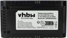 vhbw Vervangende batterij voor Samsung DJ96-00221A, VCA-SBT90E/VT, DJ96-00227A, VCA-SBT90E, VCA-SBT90 voor stofzuigers, zwart (3000 mAh, 21,6 V, Li-ion) — thumbnail 4