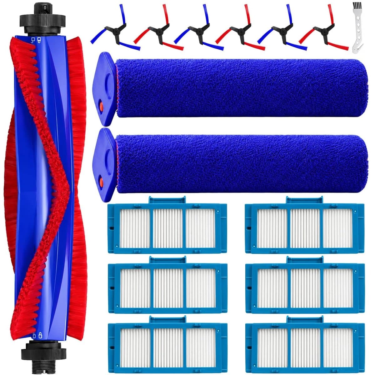 Dailygoods- Accessoires voor Dyson Spot + Scrub AI - 16 Stuks - Hoofdborstel - Rolmoppen - HEPA-filters - Zijborstels - Premium Kwaliteit - Robotstofzuiger — afbeelding 1