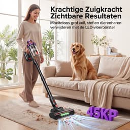 Lubluelu P6 Draadloze Steelstofzuiger 45Kpa- 5 in 1 Handstofzuiger - Zelfstaand Design - 50 Min Gebruikstijd - Verwijderbare Batterij- Anti-klit Borstel - HEPA-filter - LED-koplampen — thumbnail 1