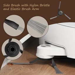 PromoHome Accessoireset voor Dreame X40 Ultra/L10s Ultra Gen 3/L40 Ultra/X40 Master/Mova P50 Pro Ultra – 24-delig met rubberen hoofdborstel, HEPA-filters, zakken, doeken en zijborstels — thumbnail 3