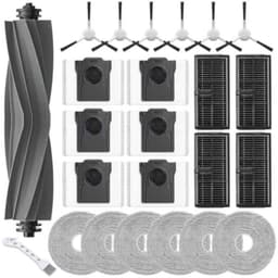 PromoHome Reserveonderdelen voor Dreame L10s Ultra Gen 2/L40 Ultra AE/Mova E30 Ultra - 1 Hoofdborstel Rubber, 6 Zakken, 4 HEPA-Filters, 6 Doeken, 6 Zijborstels — thumbnail 1