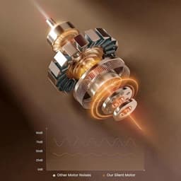 Kruimeldief-handstofzuiger draadloos-Handstofzuiger met borstelloze motor en 17000 Pa zuigkracht - Voorzien van HD digitaal display, mini lichtgewicht oplaadbare stofzuiger - Geschikt voor thuis en in de auto - Zwart - 28,5 x 6 cm — thumbnail 2