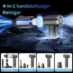 CLGP® Draadloze Handstofzuiger - Mini Stofzuiger - Auto Interieur Reinigen - Zwart — thumbnail 3