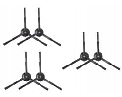 AreoSe - Zijborstels voor RoboRock S50 S55 czarne - 6 stuks