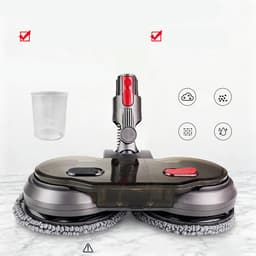 Nat- en droogdweilaccessoire voor Dyson V7 V8 V10 V11 V15 - Gemotoriseerde dweilkop en vloerborstelaccessoire - Huishoudelijke vloerreiniging - Inclusief 6 dweildoeken — thumbnail 3