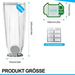 Deze set bevat 14 stofzuigerzakken, 2 filters en 6 geurblokjes Geschikt voor de VK7 FP7 stofzuiger; een hoogwaardige set stofzuigerzakken Geschikt voor Kobold stofzuigers. — thumbnail 1