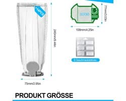 Deze set bevat 14 stofzuigerzakken, 2 filters en 6 geurblokjes Geschikt voor de VK7 FP7 stofzuiger; een hoogwaardige set stofzuigerzakken Geschikt voor Kobold stofzuigers.