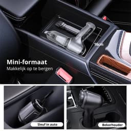 Auto stofzuiger - Mini stofzuiger - Extra Filter - Compressor - Kleine stofzuiger - 95000Pa - Kruimelzuiger snoerloos - Handstofzuiger - Krachtige Reiniger - Auto accessoires - Draadloos - Sterke Zuigkracht - Kruimeldief — thumbnail 2