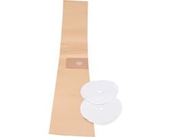 Geschikt voor KARCHER. 10 stuks. Stofzuigerzakken voor T201, T201+ESB28, + 2 Motorfilters, Papier. COVAKO Merk