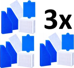 3 x FILTERSET vervanging VOOR THOMAS stofzuiger Aqua+ Multi Clean Parquet x10, Pet&Family, Anti Allergy, Allergy & Family, Mistral XS, Twin XT Perfect Air Allergy Pure, Animal Pure, model WES2146.EA 787241.787276.787203 — thumbnail 1