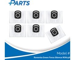 Rowenta Green Force Silence RO6136 Stofzakken (6 Stuks, Plus.Parts® alternatief voor ZR200540)