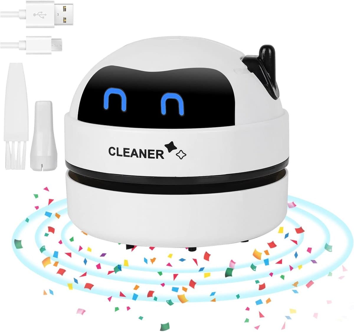 Draadloze Mini Tafelstofzuiger - USB Oplaadbaar en Draagbaar Hoog Zuigvermogen — afbeelding 1