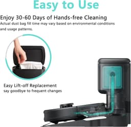 8-delige set stofzakken voor Eufy Clean L60 SES / L60 Hybrid SES / L50 SES robotstofzuigers stofzakken-2,5 liter — thumbnail 3