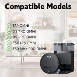 15 stuks vervangende stofzakken - Voor ECOVACS DEEBOT X8 PRO OMNI /X9 PRO OMNI /T50 Pro OMNI /T50 MAX PRO OMNI /T80 OMNI robotstofzuigers - Stofzakken met actieve koolstof -vierlaagse structuur — thumbnail 4