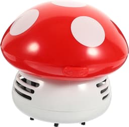 Mini Stofzuiger - Kruimelzuiger Bureau - Tafel Schoonmaken - Laag Geluidsniveau - 115 Gram - Rood — thumbnail 1