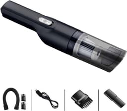 Draadloze Kruimeldief - Handstofzuiger Auto - Snelle Schoonmaak - Hoge Zuigkracht - 6 cm Hoog - Zwart — thumbnail 1