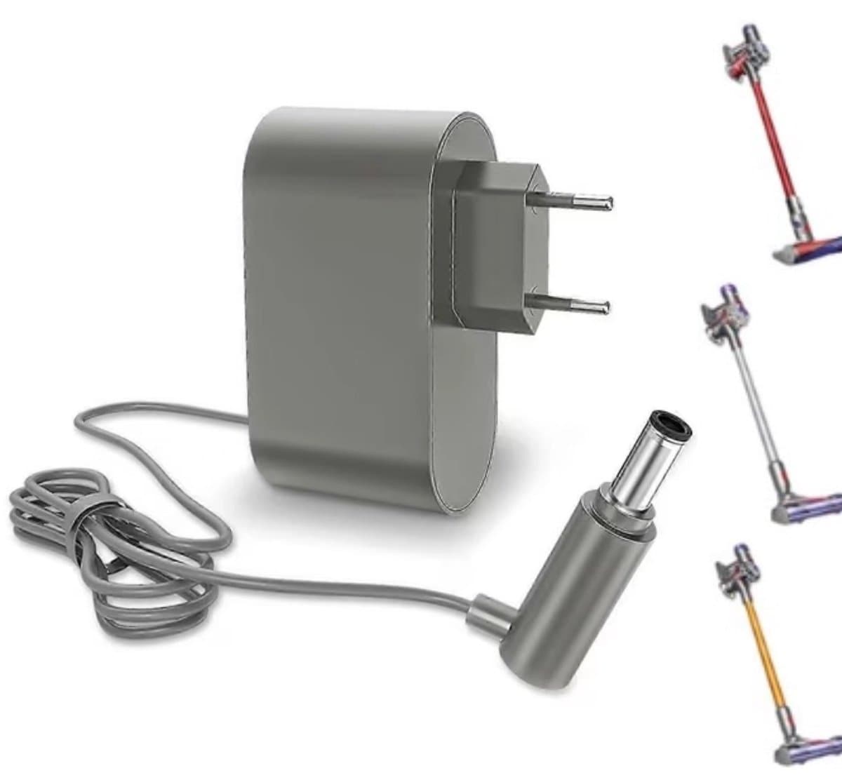 Oplader Geschikt voor Dyson V6 V7 V8-stofzuiger - 26.1V-lader - Vervangende oplader - Kabel 1,8 m - netadapter voor stofzuiger Stofzuigeradapter - Universeel - voor SV03/SV04/SV05/SV06/SV07/SV09/SV10/SV11/ERP/DC58/DC59/DC60/DC61/DC62/DC72/DC74... — afbeelding 1