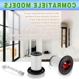 2 Vervangfilters voor Bosch Unlimited Gen2 Serie 8 Stofzuiger met HEPA Filter en Schoonmaakborstel, Geschikt voor Stofzuiger Onderdelen en Accessoires — thumbnail 2
